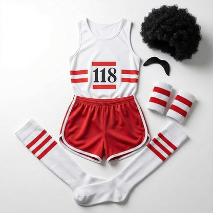 118 Retro Marathon Fancy Dress Costume Set